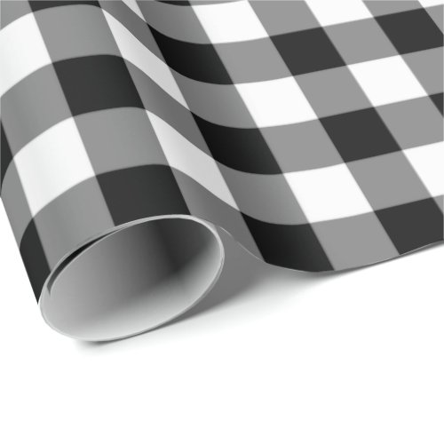 Black and White Gingham Wrapping Paper