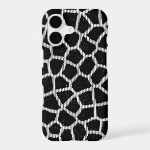 Black and White Giraffe Print iPhone 17 Case