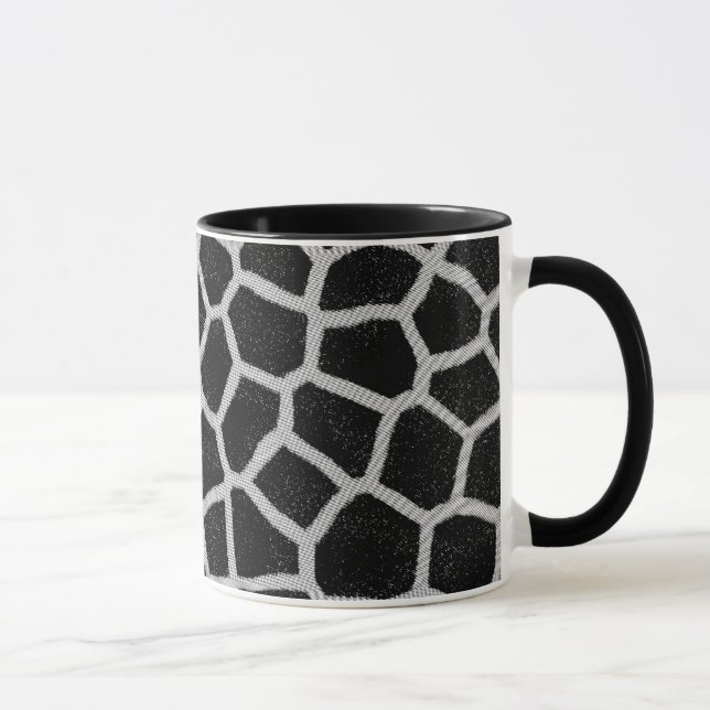 Black and White Giraffe Print Mug (Right)