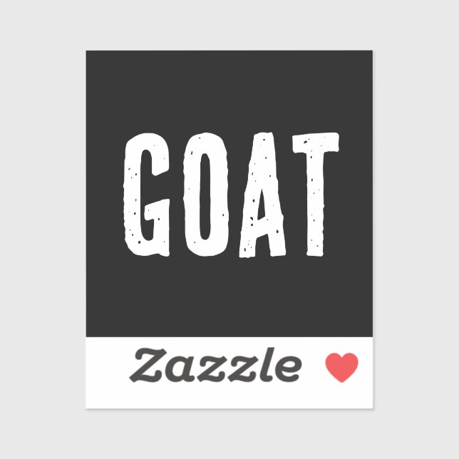 Black and White Goat Sticker (Sheet)
