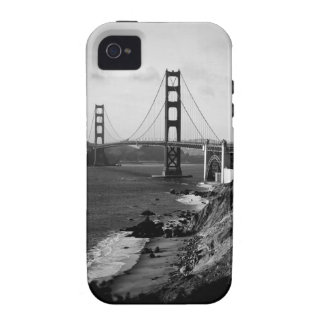 Black and White Golden Gate Bridge Photo Vibe iPhone 4 Case
