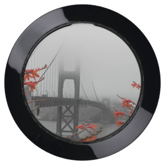 Black and White Golden Gate Bridge USB Charging Station