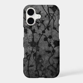 Black and White Gothic Antique Floral iPhone 17 Case