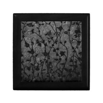 Black And White Gothic Antique Floral Gift Box by LouiseBDesigns at Zazzle