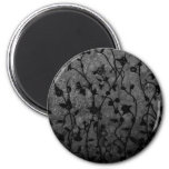 Black And White Gothic Antique Floral Magnet at Zazzle