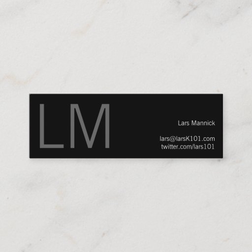 Customizable Black and White Gothic Business Cards