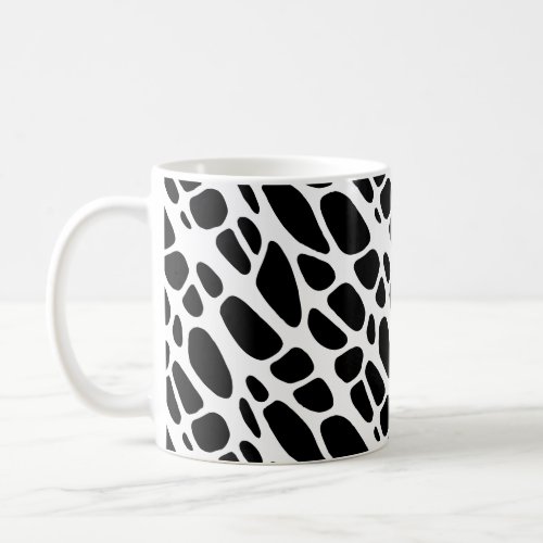 Black and White Gothic Organic Web Pattern Coffee Mug