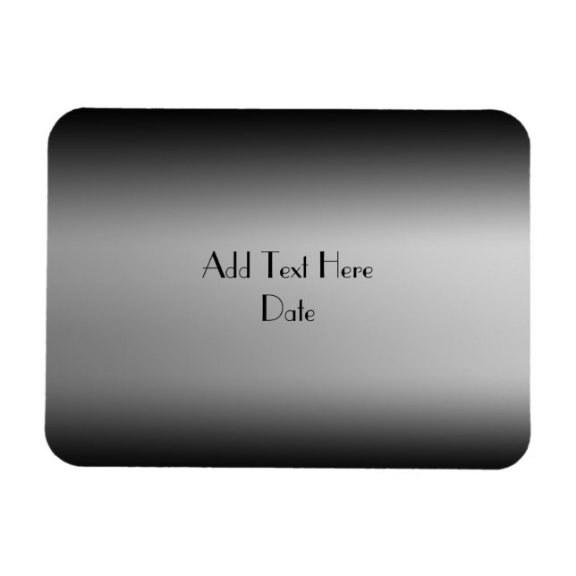 Black and White Gradient Horizon Flex Magnet (Horizontal)