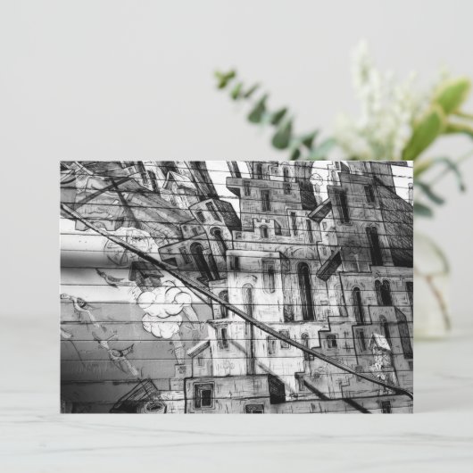 Black and White Graffiti in San Francisco (Standing Front)