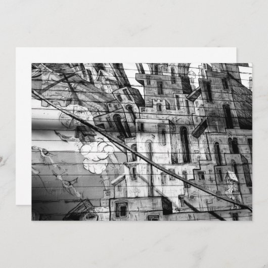 Black and White Graffiti in San Francisco (Front/Back)