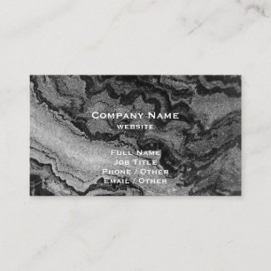 Black and White Granite Business Card