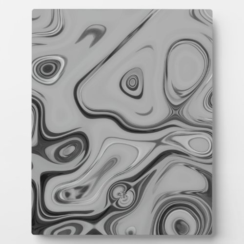 Black and White Granite Marble Color Art Design Plaque