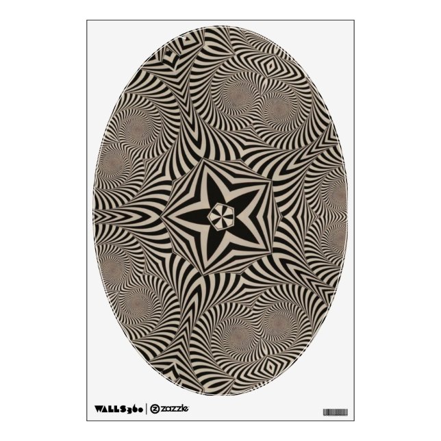 Black and White Graphic - Art for Your Toilet Wall Sticker (Front)