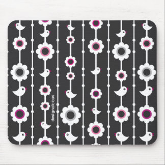 Black and white graphic mousepad