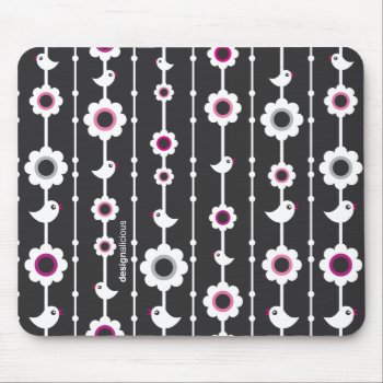 Black And White Graphic Mousepad by designalicious at Zazzle