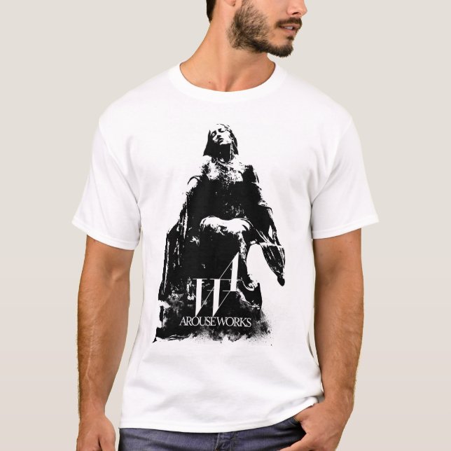 Black and white graphics T-Shirt (Front)