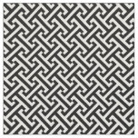 Black and White Greek Key Pattern Fabric