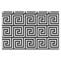 Greek Key Pattern in Navy Blue and White Tissue Paper