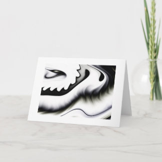 Black and White Greeting Card