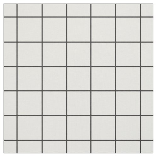 Black and White Grid Fabric