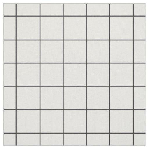 Black and White Grid Fabric