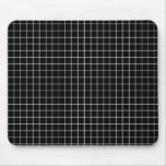 Black And White Grid Mouse Pad at Zazzle