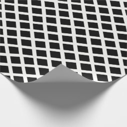 Black And White Grid Optical Illusion Pattern Wrapping Paper | Zazzle