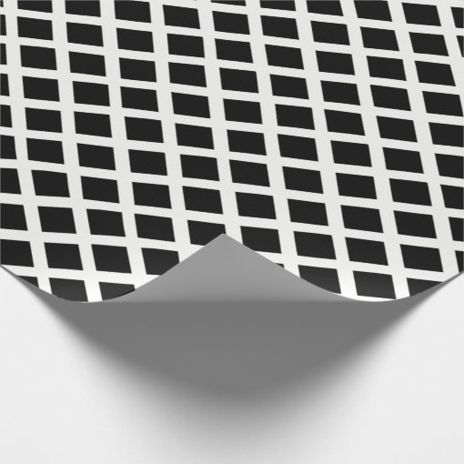 Black And White Grid Optical Illusion Pattern Wrapping Paper | Zazzle