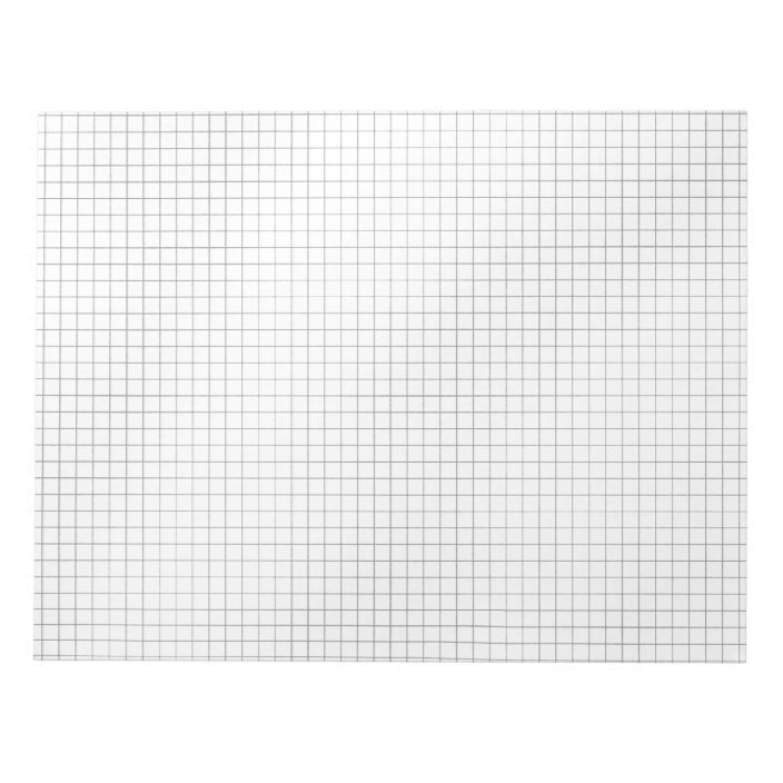 Black and White Grid Pattern on Paper Notepad | Zazzle.com