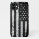 Black And White Grunge American Flag Iphone 11 Case at Zazzle