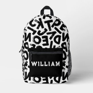 Black and White Grunge Graffiti Letters Cool Teens