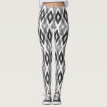 Black and White Grunge Harlequin Pattern Leggings<br><div class="desc">Stylish,  rustic and unique leggings featuring black and white grunge harlequin pattern. Othe colors are available.</div>