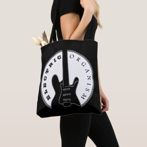 Black and White Guitar Tote Bag