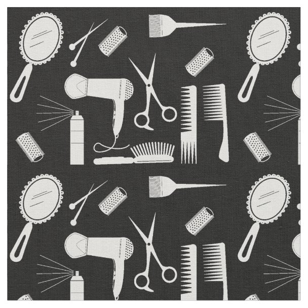 hairstylist pattern fabric | Zazzle.com