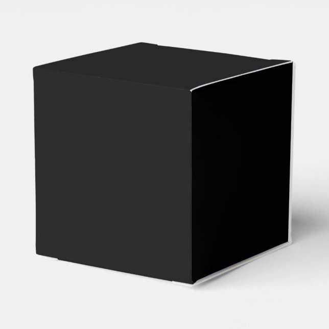 Black And White Half and Half graphic Favor Boxes (Back Side)
