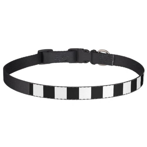 Black And White Half and Half graphic Pet Collar