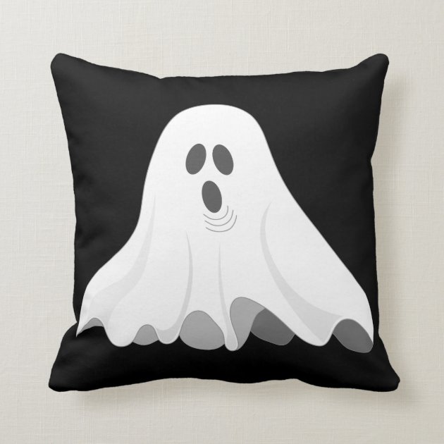 ghost throw pillow