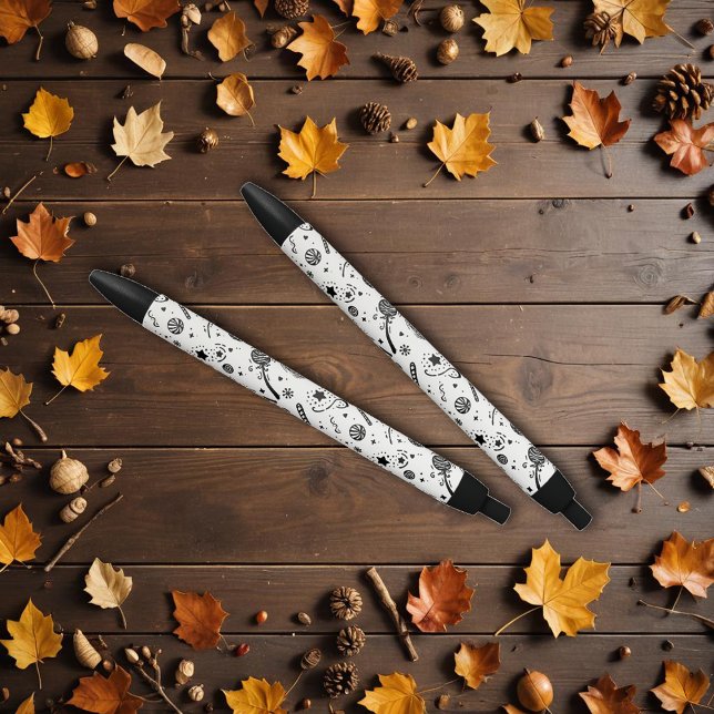 Black And White Halloween Line Drawing Pen (Creator Uploaded)