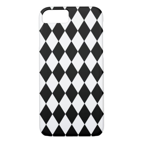 Black and White Harlequin iPhone 87 Case