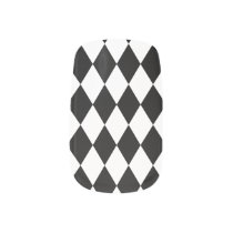 Black and WHite Harlequin Nails Minx Nail Art Black and WHite Harlequin Nails Minx Nail Art