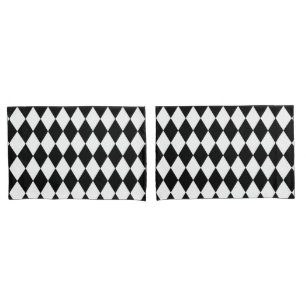 Black and White Harlequin Pillow Case