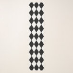 Black and White Harlequin Scarf<br><div class="desc">Classic black and white harlequin print pattern.</div>