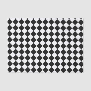 Black and White Harlequin Tissue Paper