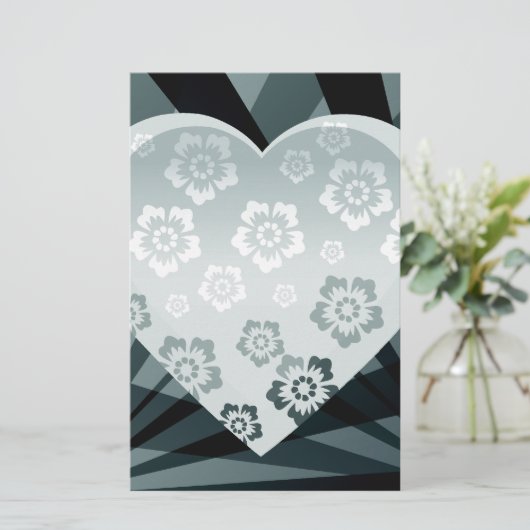 Black and White Heart (Standing Front)