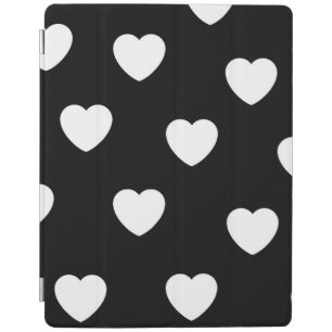 Black and White Heart Pattern  iPad Smart Cover