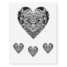 Black and White HeartOfTheGenie© Tattoo design