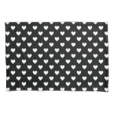 Romantic Black and White Heart Perfect for Couples Pillow Case