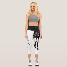 Black and White High Waisted Capris We the People