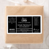 Black And White Homemade Product Labels | Zazzle