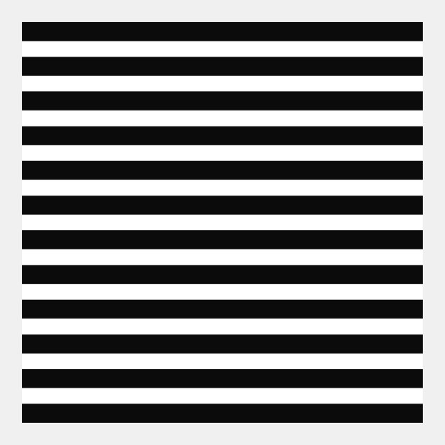 Black and white horizontal striped pattern (Front)